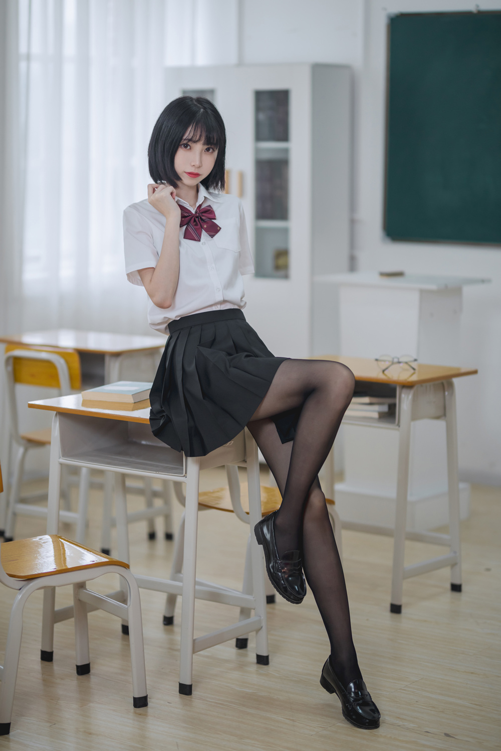 图片[1]-许岚LAN NO.001 教室jk黑丝 [40P-426MB]-微密空间-全网最全抖音网红铁粉空间写真
